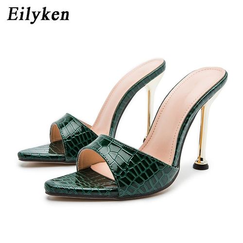 Escarpins  Talon Haut Pour Femme, Bout Pointu, Imprim Serpent, Avec Boucle, Sandale, Mule, Chausson, Tong, Pour Soire - 35