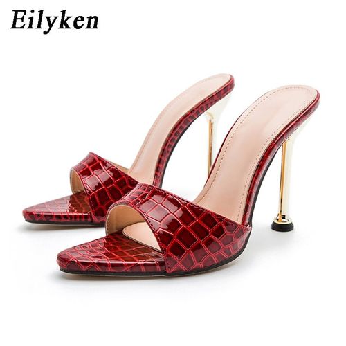 Escarpins  Talon Haut Pour Femme, Bout Pointu, Imprim Serpent, Avec Boucle, Sandale, Mule, Chausson, Tong, Pour Soire - 41