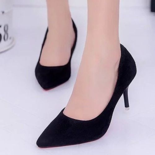 Escarpins  Talons Hauts En Faux Daim Pour Femmes,Escarpins Parker,Stiletchassis,Escarpins De Base Pour Femmes,Blanc,Noir,Rouge,Rose,Bleu,Grande Taille - 42
