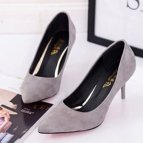 Escarpins  Talons Hauts En Faux Daim Pour Femmes,Escarpins Parker,Stiletchassis,Escarpins De Base Pour Femmes,Blanc,Noir,Rouge,Rose,Bleu,Grande Taille - 42