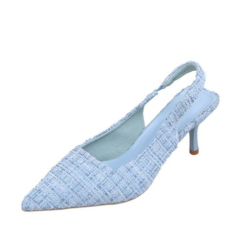 Escarpins  Talons Hauts Pour Femmes,Chaussures De Soire Bleues  Bout Pointu,Sandales D't  Talons Fins,2023 - 39