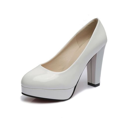 Escarpins Classiques En Cuir Verni Pour Femmes,Chaussures  Talons Hauts,Nude,Tte Pointue,Palette,Robe De Marie,Mode,Grande Taille,Tyh5