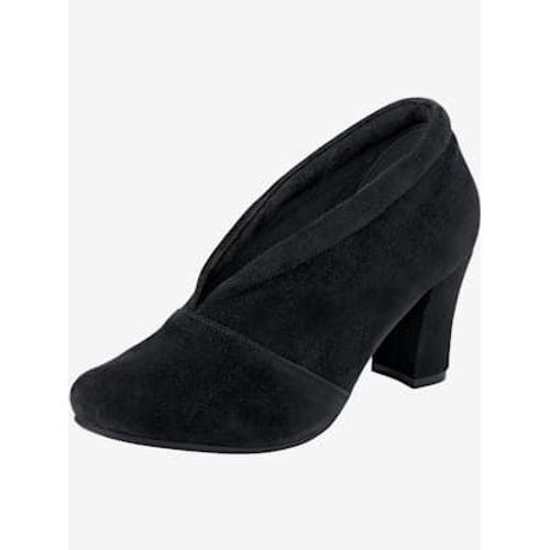 Escarpins Cuir Velours De Chvre - - Noir - 42