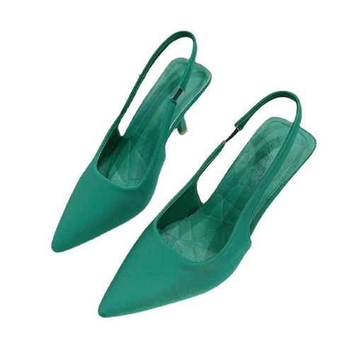 Escarpins Pointus  Enfiler Pour Femmes,Robe  Bouche Peu Profonde,Escarpins  Talons Hauts,Mode Solide,Automne,2024 - 38