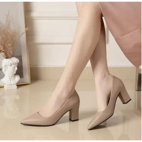 Escarpins Pointus En Cuir Verni Peu Profond Pour Femmes,Talons Super Hauts,Chaussures De Travail  Plateforme,Talon Fin,Mode lgante - 39