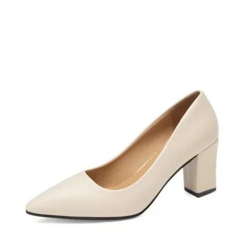 Escarpins Pointus En Cuir Verni Peu Profond Pour Femmes,Talons Super Hauts,Chaussures De Travail  Plateforme,Talon Fin,Mode lgante - 35