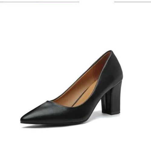 Escarpins Pointus En Cuir Verni Peu Profond Pour Femmes,Talons Super Hauts,Chaussures De Travail  Plateforme,Talon Fin,Mode lgante - 35