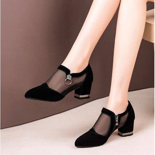 Escarpins Respirants En Maille  Talons Hauts Pour Femmes,Chaussures Provoqu Pour Femmes,Chaussures lgantes,Mode D't,Parker Pointu,Talons Optiques - 43