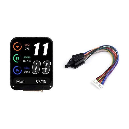 ESP32-S3 1,69 pouces LCD Display Carte de dveloppement 240x280 avec capteur gyroscopique d'attitude QST QMI8658C pour