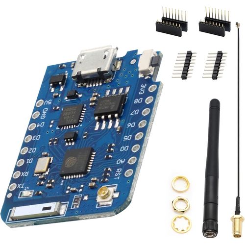 Esp8266 Carte De Dveloppement Esp8266 Pro 4 Mo Connecteur D'Antenne Externe Noeud + Antenne Mcu Srie Esp8266Ex Cp2104 Carte De Dveloppement Wifi(Carte De Dveloppement + Antenne 32Mbit= 4Mb)
