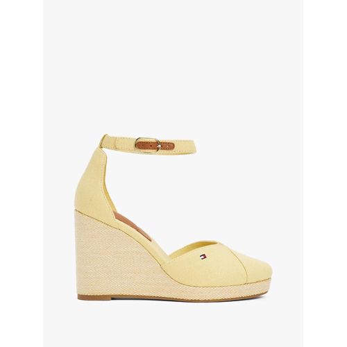 Espadrilles Compenses  Bride Cheville Flag High Wedge Espad Closed Toe/Meringue - 36