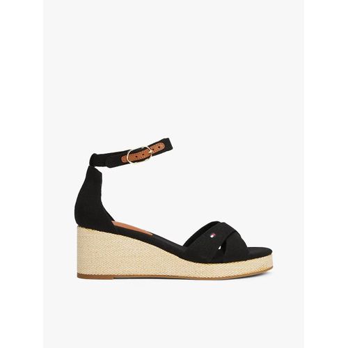 Espadrilles Compenses  Brides Croises Flag Criss-Cros Mid Wedge Espad/Black - 42