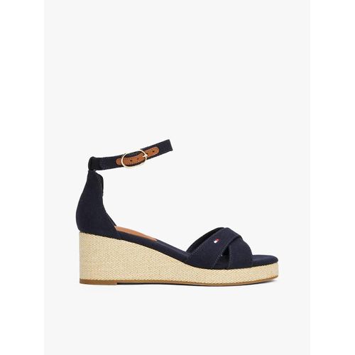 Espadrilles Compenses  Brides Croises Flag Criss-Cros Mid Wedge Espad/Space Blue - 42
