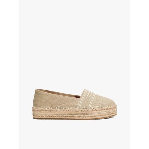 Espadrilles Compenses En Denim Denim Platform Espadrille/Horseradish - 39