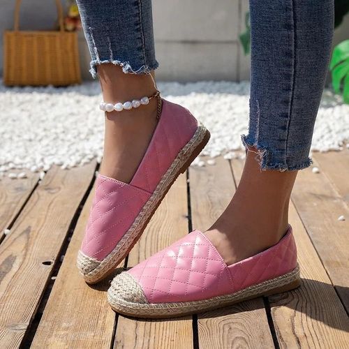Espadrilles En Cuir De Chvre Classiques Pour Femmes,Mocassins  Enfiler,Chaussures De Poisson Plates Confortables,Chaussures De Suffolk,Qualit Suprieure,Design De Marque De Luxe,2023 - 35