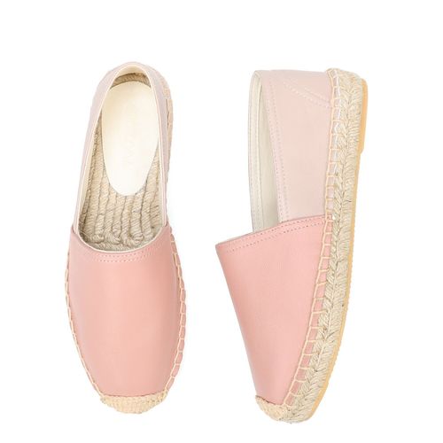 Espadrilles En Cuir Vritable Pour Femmes,Chaussures Plates Classiques,Tendance 2024 - 11