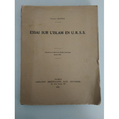 Essai Sur L'islam En U.R.S.S.   de Vincent Monteil  Format Broch 