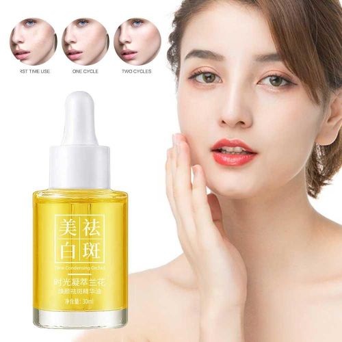 Essence D'orchide Blanchissante Pour liminer Les Taches De Rousseur,  Condensation Rapide, Dissolvant D'huile, Hydratant, 30ml