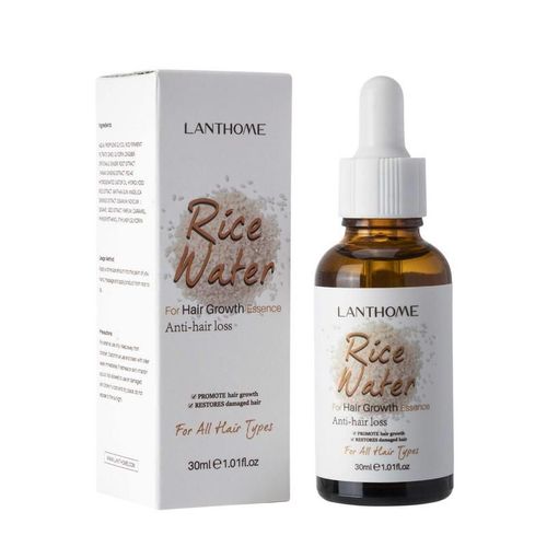 Essence De Croissance Des Cheveux  L'eau De Riz, Soin Des Cheveux Hydratant, Srum Anti-Chute, Rparation Des Cheveux Abms, Rend Les Cheveux Lisses Et Brillants