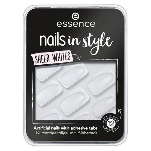Essence Nail Art Faux Ongles Nails In Style N11 Blank Canvas 12 Units