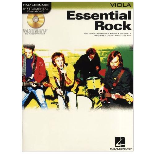 Essential Rock For Viola Partition - Alto Hal Leonard  Avec Cd