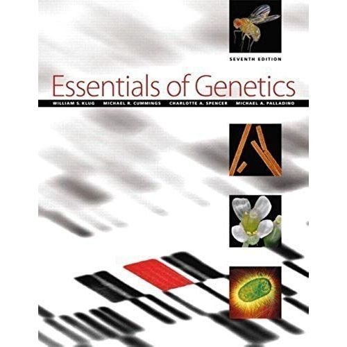 Essentials Of Genetics (7th Edition) 7th (Seventh) Edition By Klug, William S., Cummings, Michael R., Spencer, Charlotte A (2009)   de William S. Klug  Format Broch 