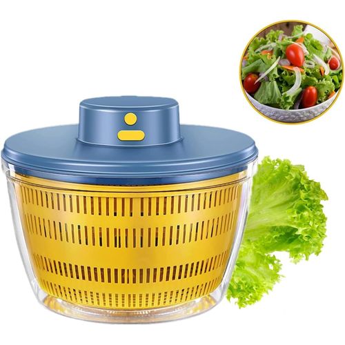 Essoreuse  Salade Automatique Sans Fil Usb 4000 Ml Dshydrateur Automatique Pour Fruits Et Lgumes, Saladier Pour Servir, Asschement Rapide, Ustensile De Cuisine Dans Une Couleur[Aig6121648]