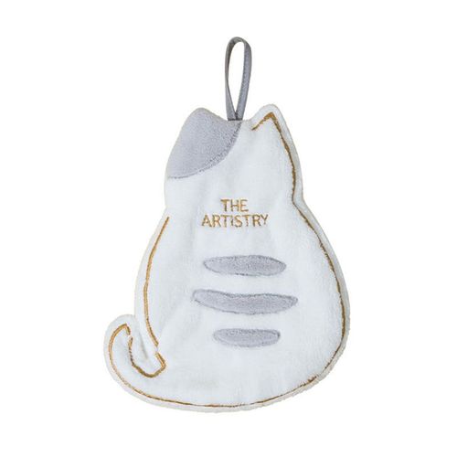 Essuie-Mains En Forme De Chat, Serviette De Cuisine, De Nettoyage, Non Pelucheux, Douce Au Toucher, Absorbante,  Schage Rapide, Pour Toilettes