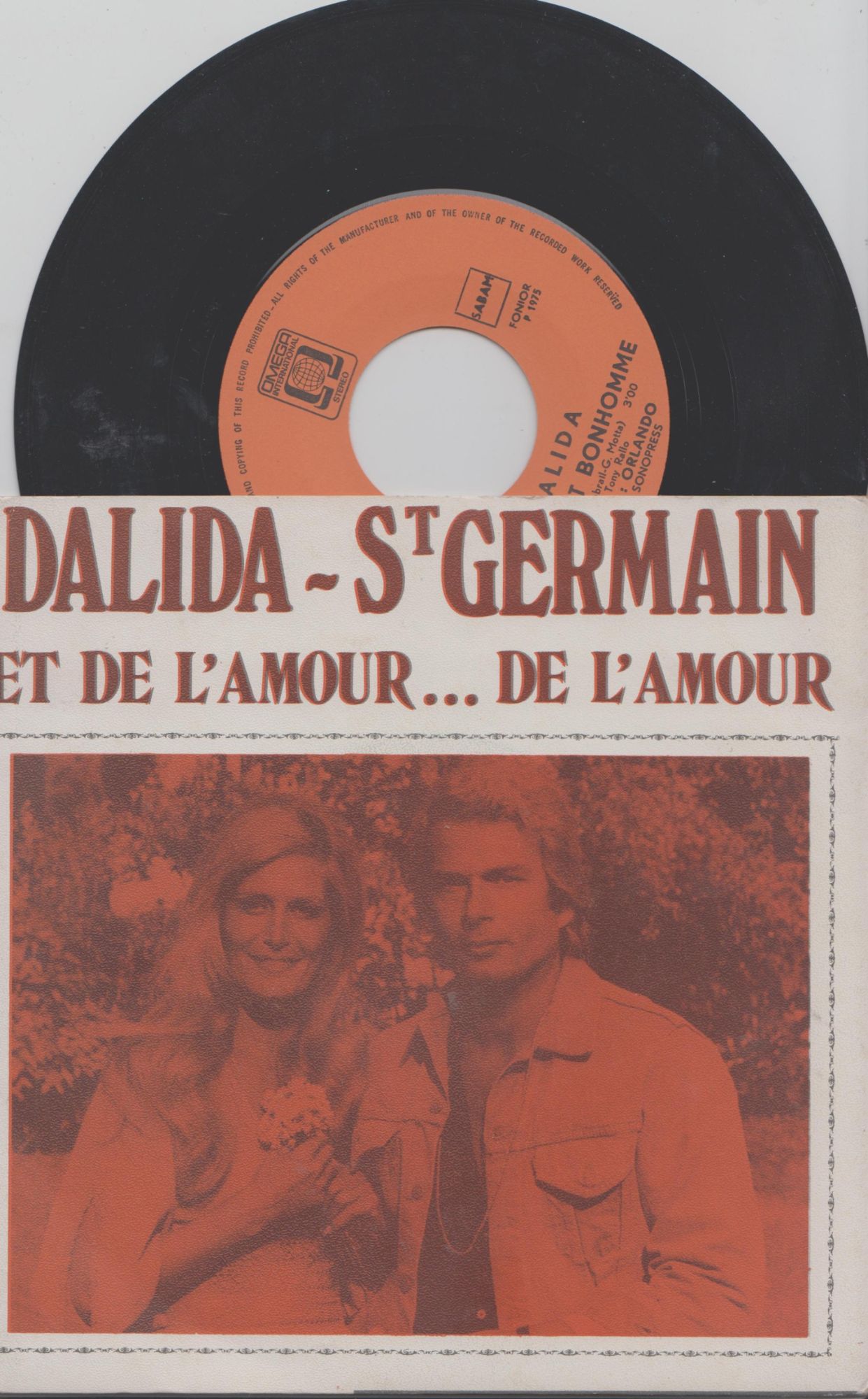 Et De L'amour - Dalida- St Germain Sp 45 Tours Belgique