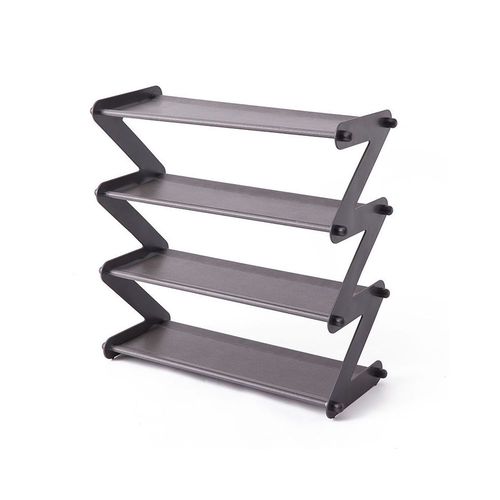 tagre  Chaussures Multicouche En Forme De Z, tagre De Rangement En Acier Inoxydable Pour Le Hall D'Entre, Pour Livre  Chaussures, Pour Gagner De L'Espace