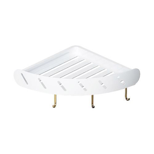tagre DAngle Suspendue Avec 3 Crochets, Rack DAngle De Salle De Bain, tagre DAngle De Salle De Bain Sans Trou, Table De Lavage Suspendue Murale Sans Trace, Trpied