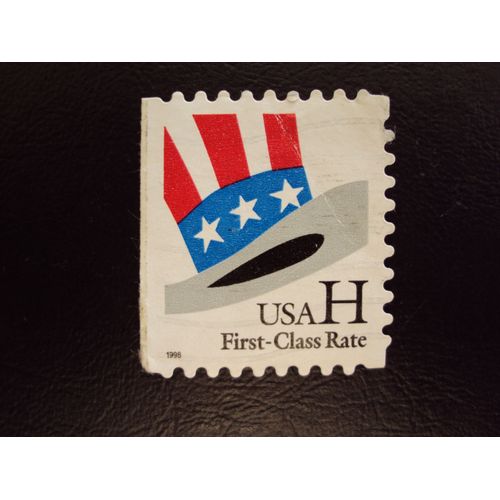 Etats-Unis...First-Class Rate U.S.A. H . Drapeau / Chapeau . Sans Valeur Faciale. Oblitr.