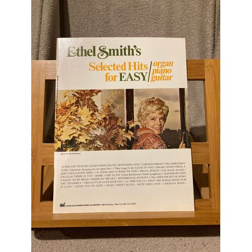 Ethel Smith's Selected Hits For Easy Orgue Piano Accords Partition Ed. C. Hansen