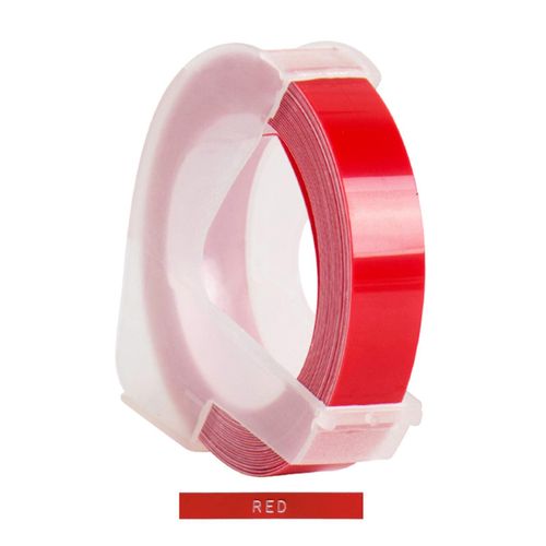 tiqueteuse de ruban d'tiquettes de gaufrage 3D,compatible avec Dymo Vopewriter,Motex E101,EAth,tiqueteuse Dimo,document,9mm,12965,1880,1540,1610 - Type Red
