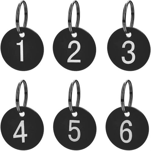 Étiquettes Numérotées En Plastique, Étiquette De Numéro Pour Clé, Tags Numérotés, Étiquettes D'identification En Plastique(1 à 20