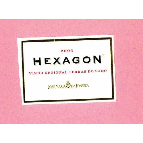 Etiquette Neuve New Label Rtulo Vinho Tinto Rouge Red Hexagon 2003 Jose Maria Fonseca Portugal