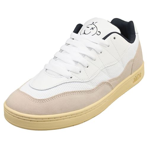 Chaussures Etnies Snake Pour Hommes - Baskets De Skate En Daim Et Synthtique Blanc-Marine - 43