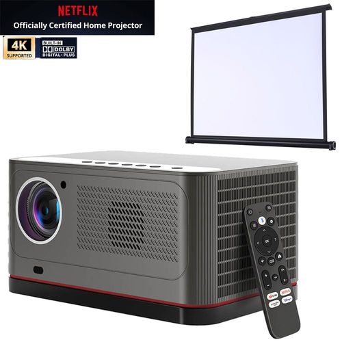 ETOE Whale Pro Projecteur TV Android, 1080p, 1500 ANSI, dcodage 4K