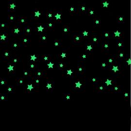Autocollants lumineux étoiles phosphorescentes, 100 pièces, jouets