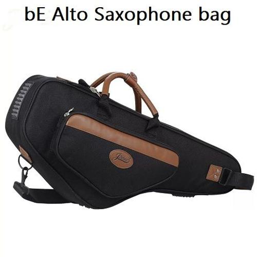 tre Alto Sac - Double paule Carry Be Alto Saxophone Bag Portbale Bb Tenor Saxophone Case Cover paule Saxophone Box Crossbody Sax Bag tanche ponge paisse 1200d Portable Tissu Oxford Saxophone Sac Woodwind Accessoire Kit Sac Coule