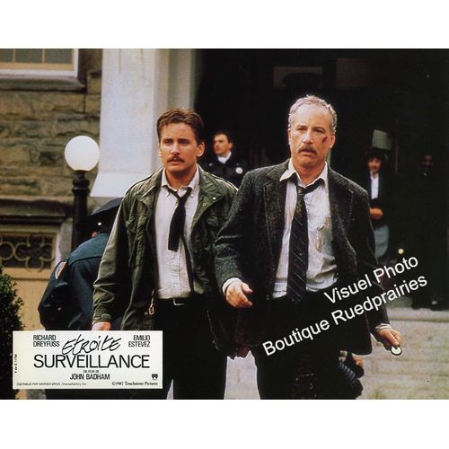 troite Surveillance - Stakeout : Jeu De 10 Photos D'exploitation Cinmatographique - Format 21,5x27 Cm - De John Badham Avec Madeleine Stowe, Richard Dreyfuss, Emilio Estevez, Aidan Quinn - 1987