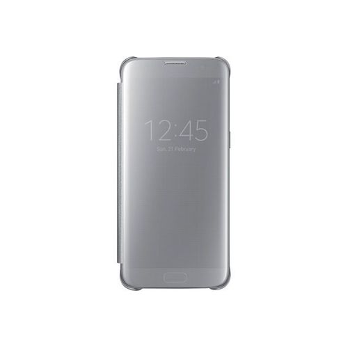 Samsung Clear View Cover Ef-Zg935 - tui  Rabat Pour Tlphone Portable - Argent - Pour Galaxy S7 Edge
