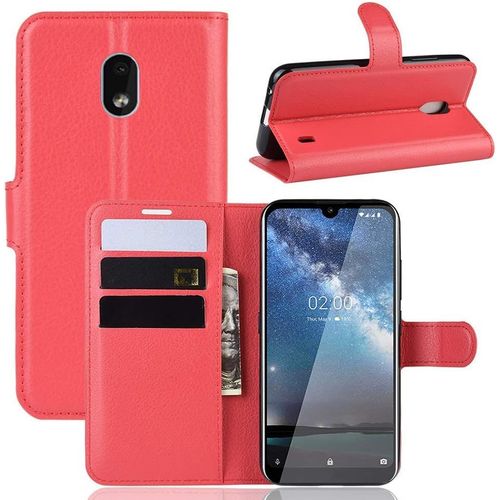 Etui  Rabat Compatible Avec Nokia 2.2 Etui  Rabat Nokia 2.2 Book Case Nokia 2.2 Etui Portefeuille En Cuir Synthtique Fermeture Magntique Rouge