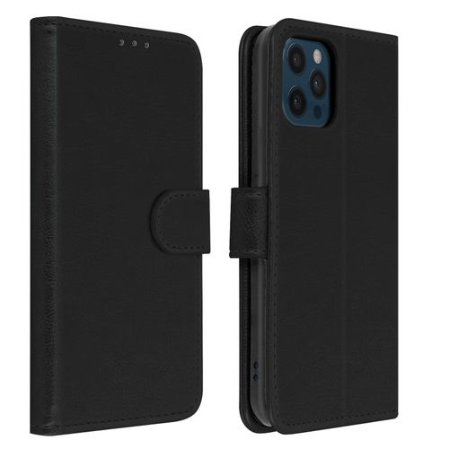 tui Apple Iphone 12 Pro Max Protection Avec Porte-Carte Fonction Support Noir