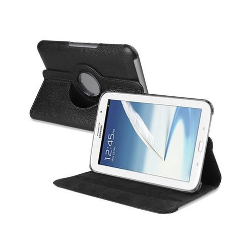 Etui Aspect Cuir Noir Support Rotatif Pour Samsung Note 8-0 N5100