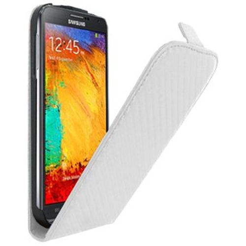 Etui Carbone Blanc Pour Samsung Galaxy Note 3