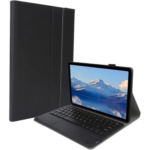tui Clavier Pour Galaxy Tab A7 T500 / T505 10,4 Pouces Tablette, Coque Arrire En Cuir Pu, Avec Clavier Et Pav Tactile Bluetooth Sans Fil Dtachables(Noir)