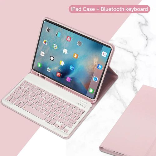 tui Clavier Pour Ipad Pro, 1re Gnration, 12.9 Pouces, 2015 Pouces, 12.9 Pouces, A1584, A16520, 2me Gnration, 2017 Pouces, A1670, A1671, A1821-English Keyboard-Pink A