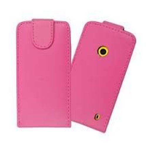 Etui Coque Housse  Clapet Nokia Lumia 520 Simili Cuir - Rose Fushia