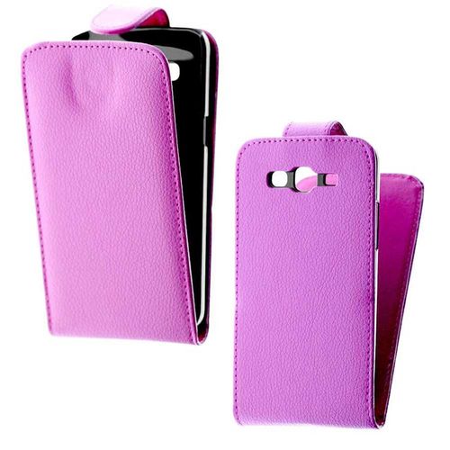 Etui Coque Housse Clapet Rabat Samsung Galaxy Grand 2 G750 Simili Cuir - Rose Fushia